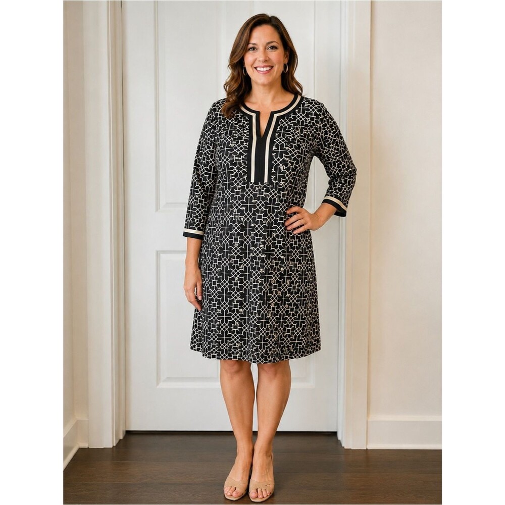 Gretchen Scott shift Jersey dress Sz L